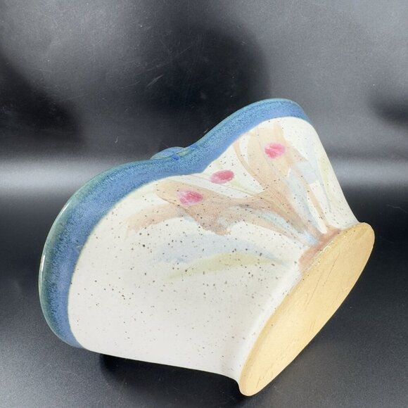 2004 North Carolina RUSSELLWOOD Pottery Hand Made Basket Dish Bowl Signed VTG - Picture 7 of 14